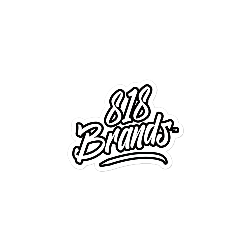 818 Brands | Bubble-free stickers (Black & White)