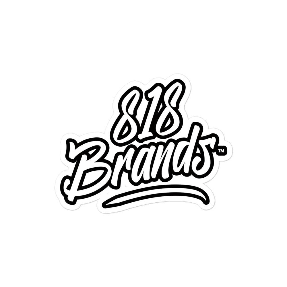 818 Brands | Bubble-free stickers (Black & White)