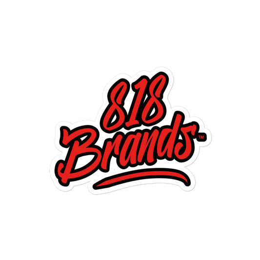 818 Brands | Bubble-free stickers (Red & Black)